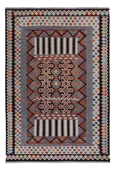 Kilim Maimana Koberec 203x297cm - Vlněný koberec - vícebarevný