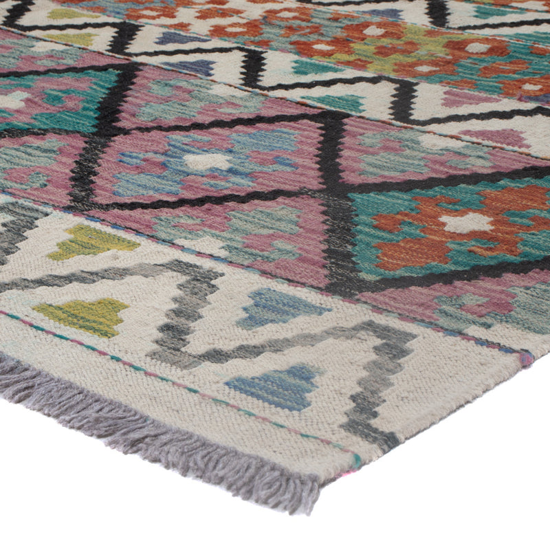 Kilim Maimana Koberec 176x236cm - Vlněný koberec - vícebarevný