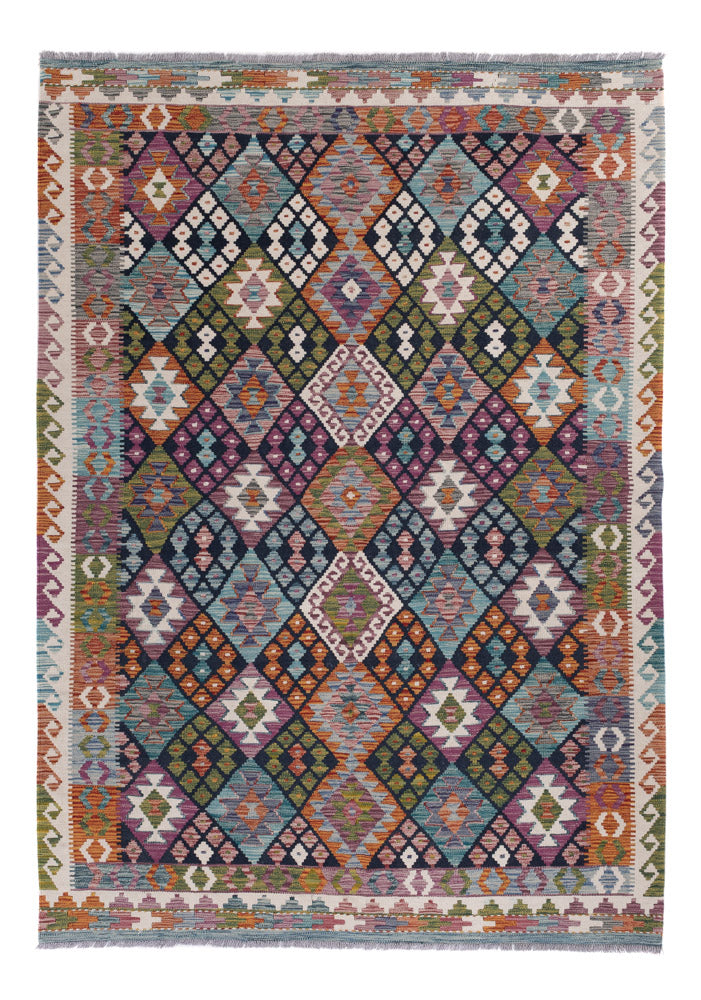 Kilim Maimana Koberec 252x177cm - Vlněný koberec