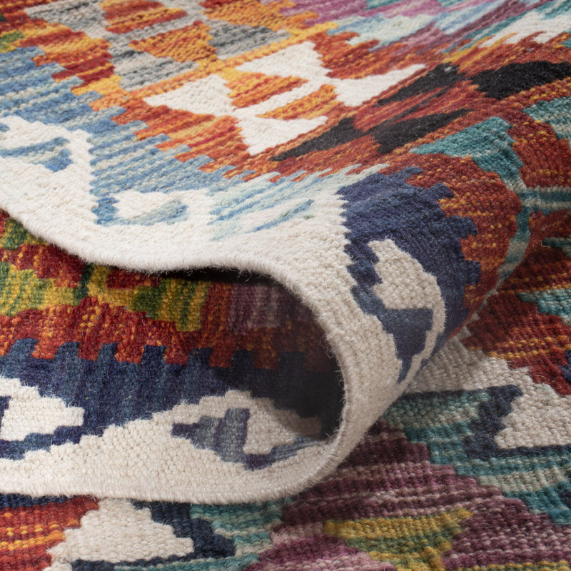 Kilim Maimana Koberec 253x167cm - Vlněný koberec