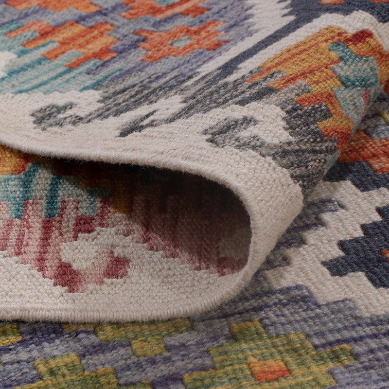 Kilim Maimana Koberec 155x192cm - Vlněný koberec - vícebarevný