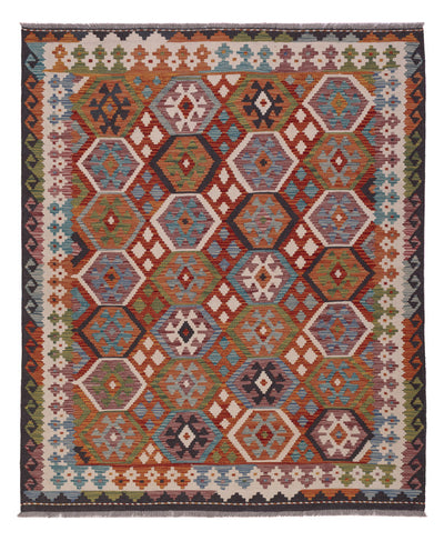 Kilim Maimana Koberec 157x192cm - Vlněný koberec