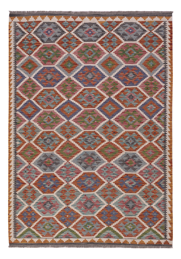 Kilim Maimana Koberec 204x146cm - Vlněný koberec
