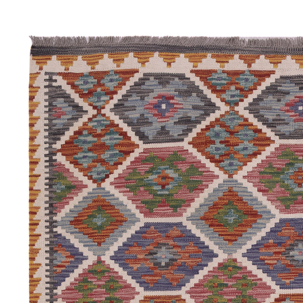 Kilim Maimana Koberec 204x146cm - Vlněný koberec