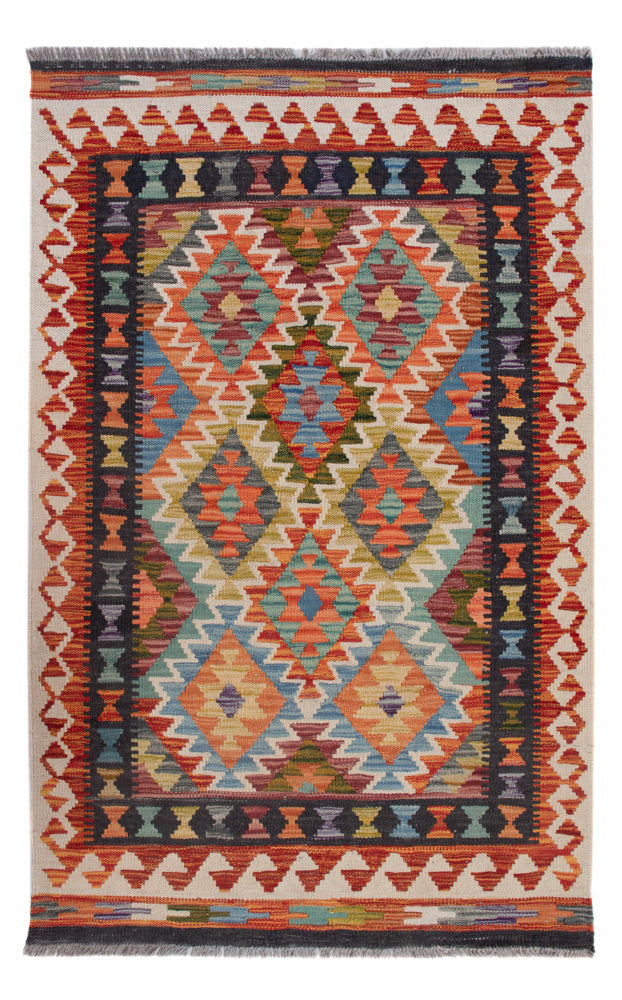 Kilim Maimana Koberec 132x85cm - Vlněný koberec