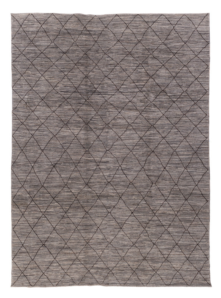 Berberský koberec - 344 x 256 cm - tmavě šedá