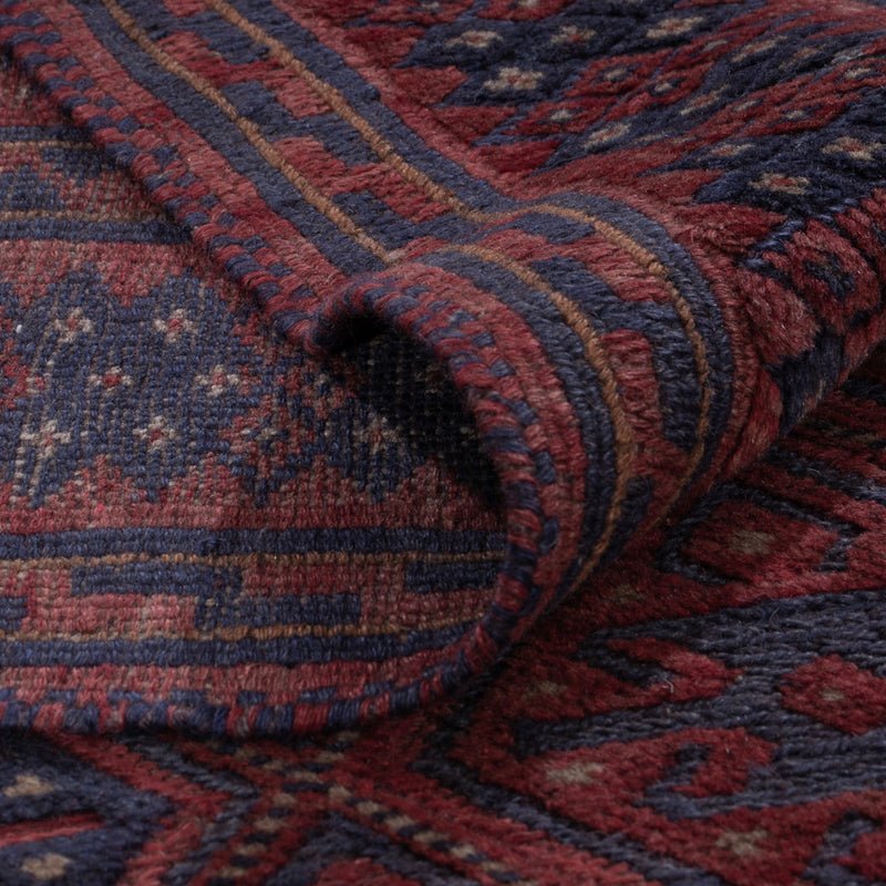 Kelimský koberec - Orientální - 194 x 159 cm - tmavě červená