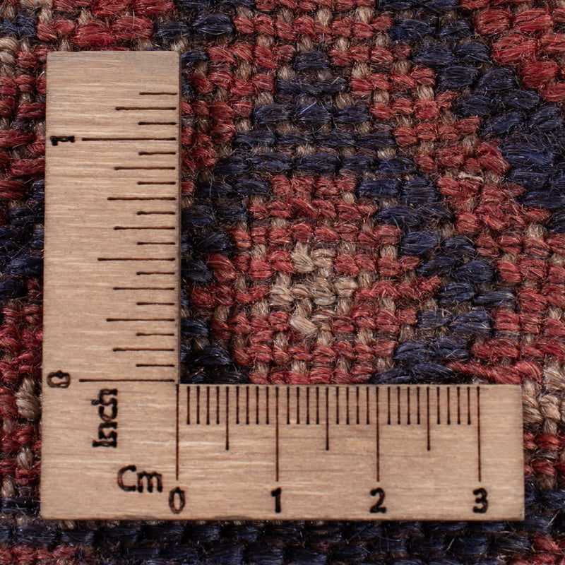 Kelimský koberec - Orientální - 194 x 159 cm - tmavě červená