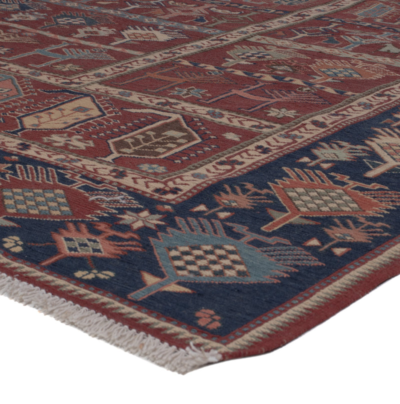 Kelimský koberec - Orientální - Soumak - 236 x 178 cm - rezavá