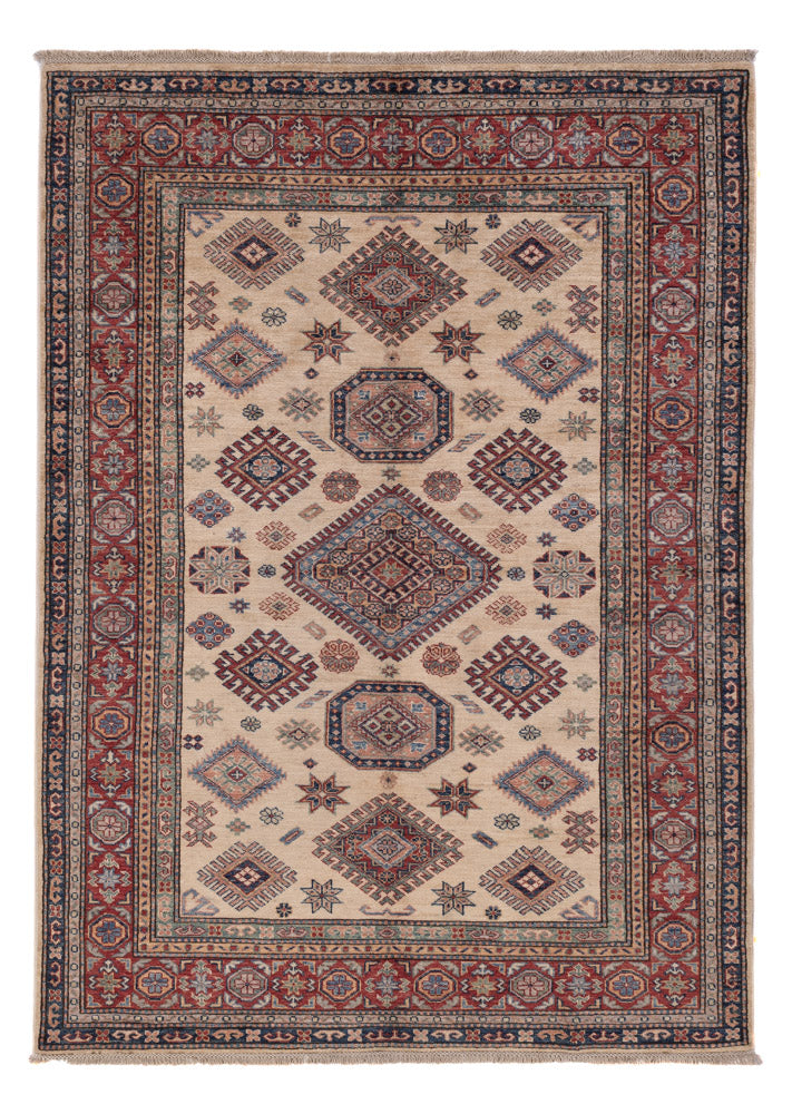 Zieglerův koberec - Kazak - 207 x 147 cm - tmavě béžová