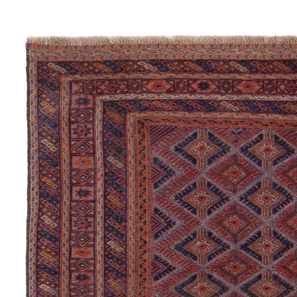 Afghánský kilim Koberec 148x210cm - tmavě červená