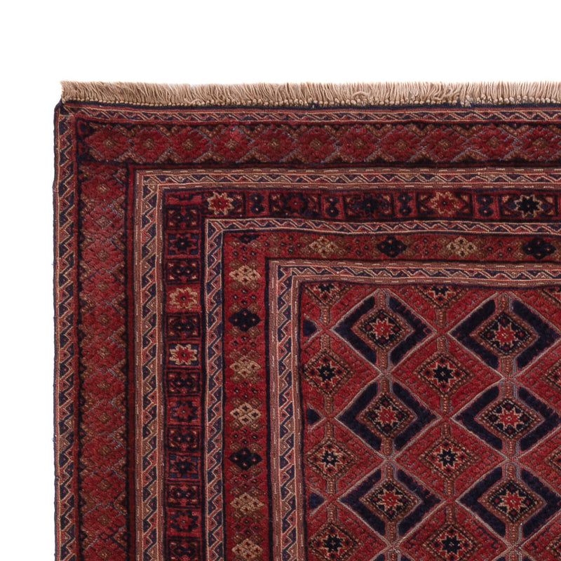 Afghánský kilim Koberec 156x206cm - tmavě červená