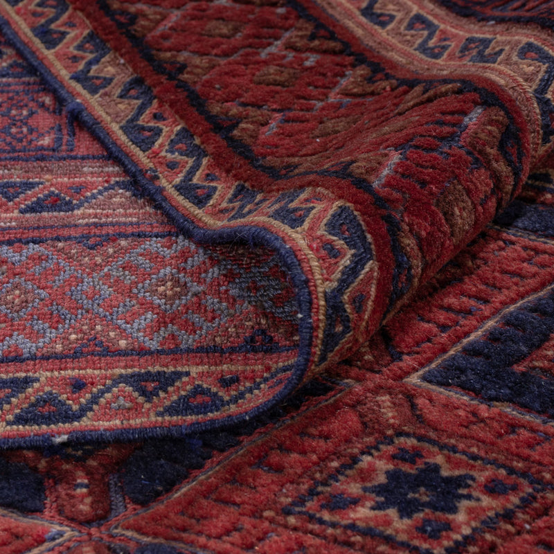 Afghánský kilim Koberec 156x206cm - tmavě červená