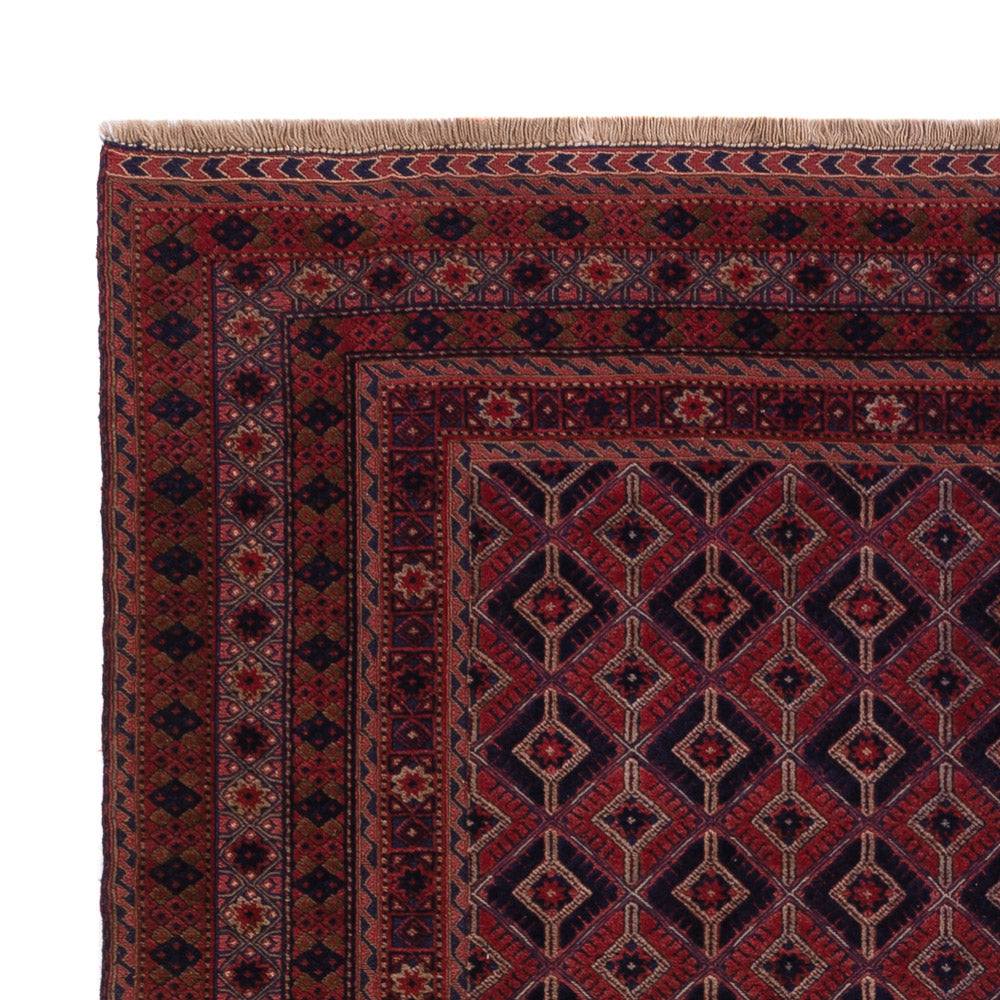 Afghánský kilim Koberec 149x203cm - tmavě červená
