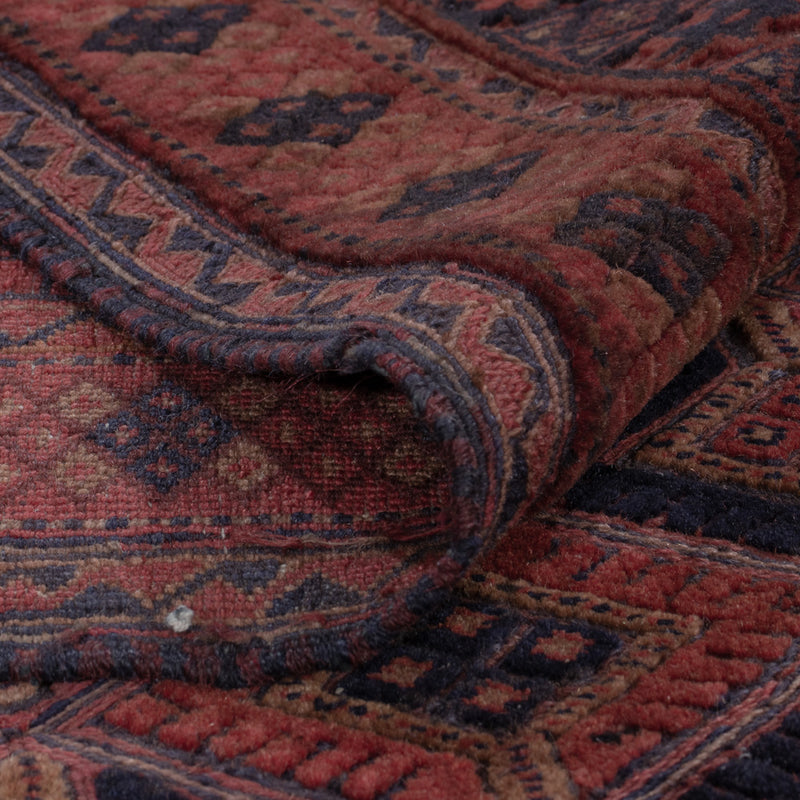 Afghánský kilim Koberec 156x196cm - tmavě červená