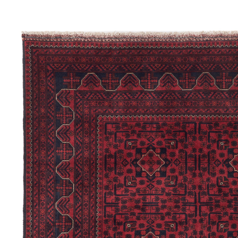 Afghánský koberec - Kunduz - 309 x 203 cm - tmavě červená