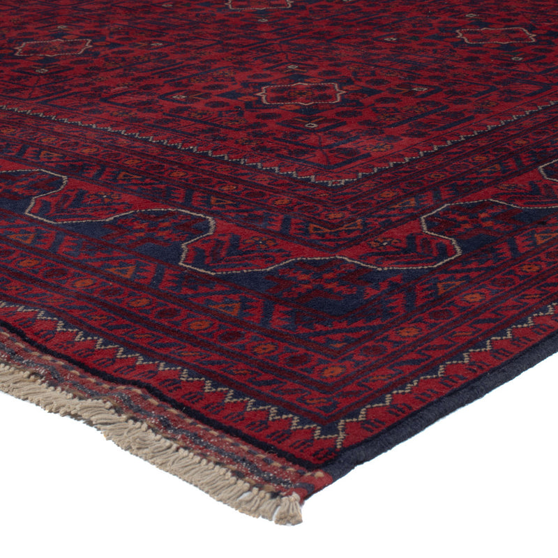 Afghánský koberec - Kunduz - 309 x 203 cm - tmavě červená