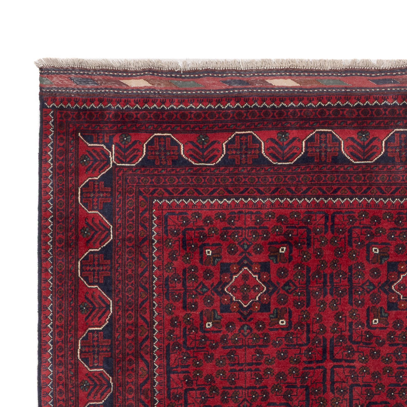 Afghánský koberec - Kunduz - 296 x 197 cm - tmavě červená