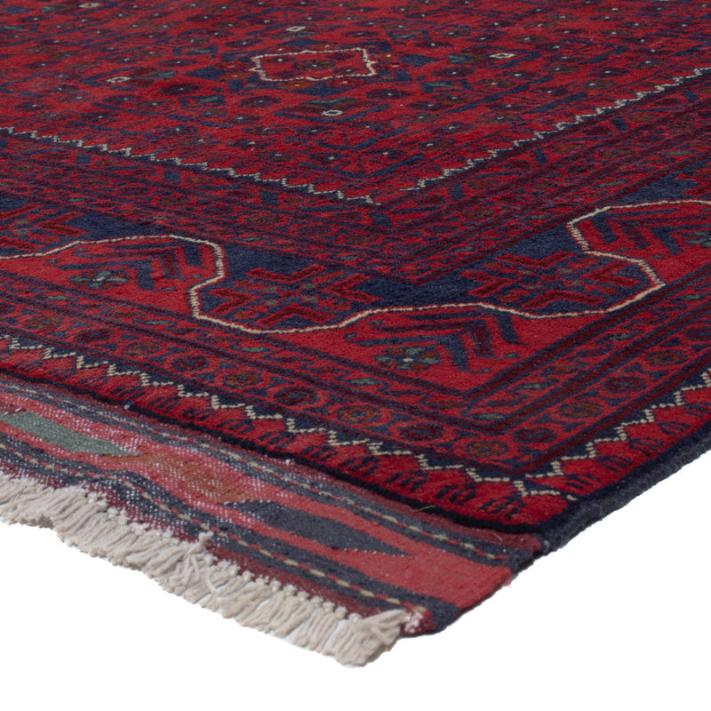 Afghánský koberec - Kunduz - 296 x 197 cm - tmavě červená