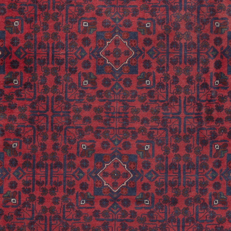Afghánský koberec - Kunduz - 301 x 200 cm - tmavě červená