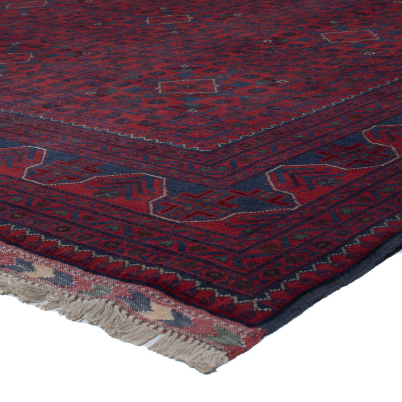 Afghánský koberec - Kunduz - 301 x 200 cm - tmavě červená
