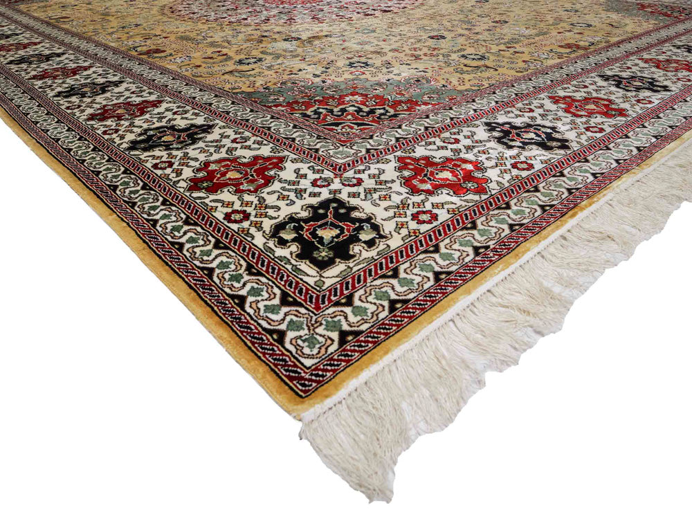 Čínské hedvábí Koberec 373x275cm - Orientální koberec