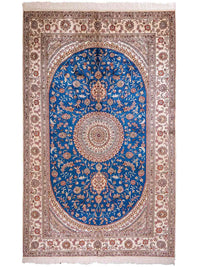 Hedvábný koberec - Čínské hedvábí - 240 x 149 cm - modrá – product image