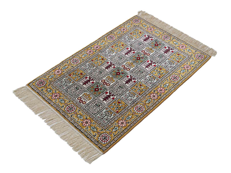 Čínské hedvábí Koberec 63x92cm - Orientální koberec