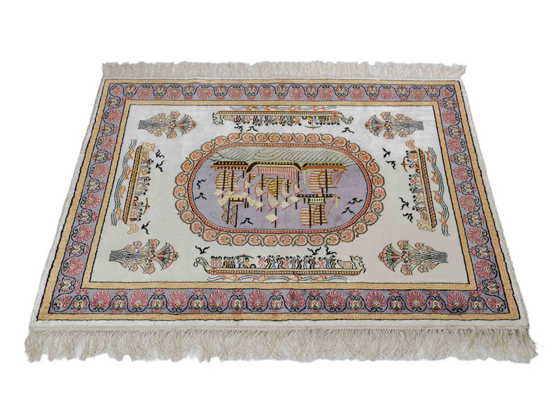 Čínské hedvábí Koberec 121x95cm - Orientální koberec
