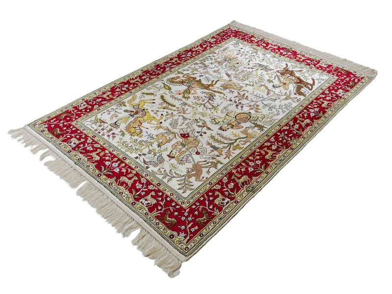 Čínské hedvábí Koberec 180x123cm - Orientální koberec