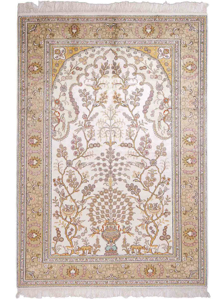 Čínské hedvábí Koberec 183x124cm - Orientální koberec