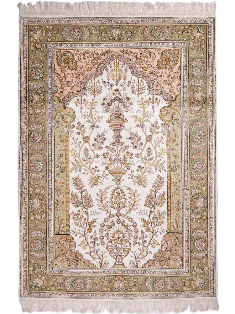 Čínské hedvábí Koberec 181x123cm - Orientální koberec