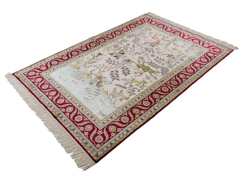 Čínské hedvábí Koberec 183x125cm - Orientální koberec