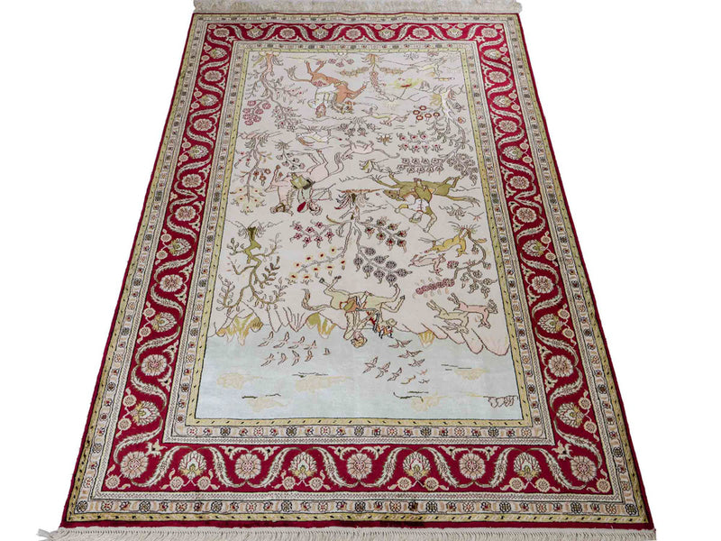 Čínské hedvábí Koberec 183x125cm - Orientální koberec