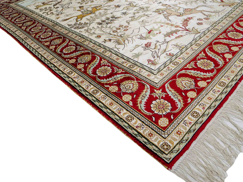 Čínské hedvábí Koberec 183x124cm - Orientální koberec