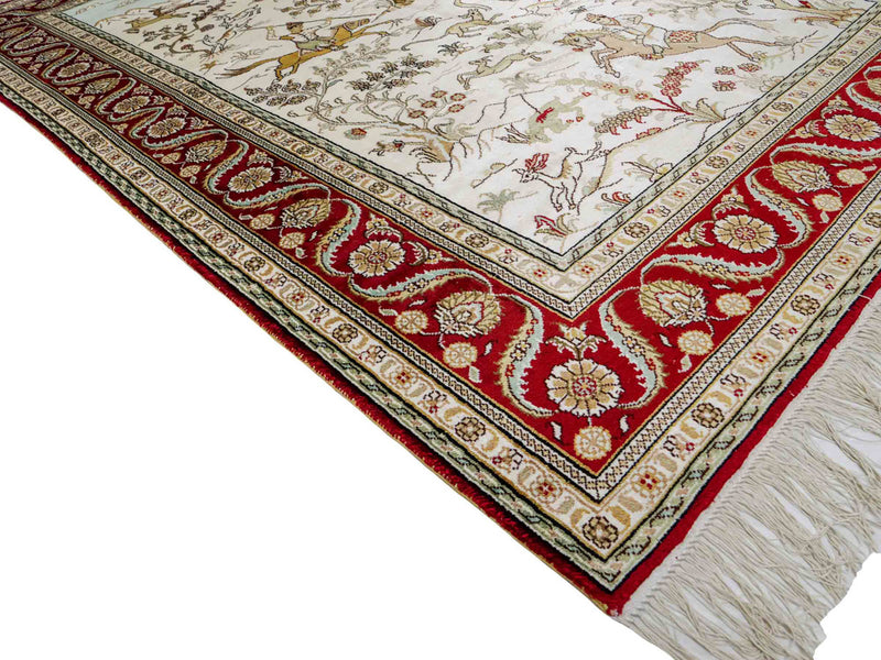Čínské hedvábí Koberec 183x124cm - Orientální koberec