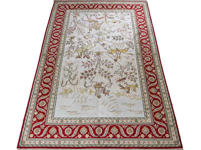 Čínské hedvábí Koberec 183x124cm - Orientální koberec
