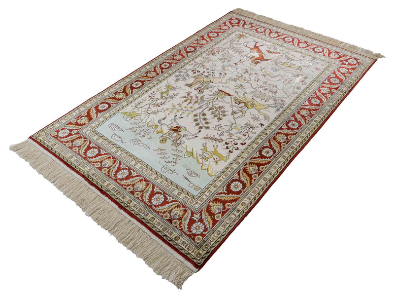 Čínské hedvábí Koberec 193x121cm - Orientální koberec