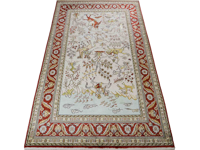 Čínské hedvábí Koberec 193x121cm - Orientální koberec
