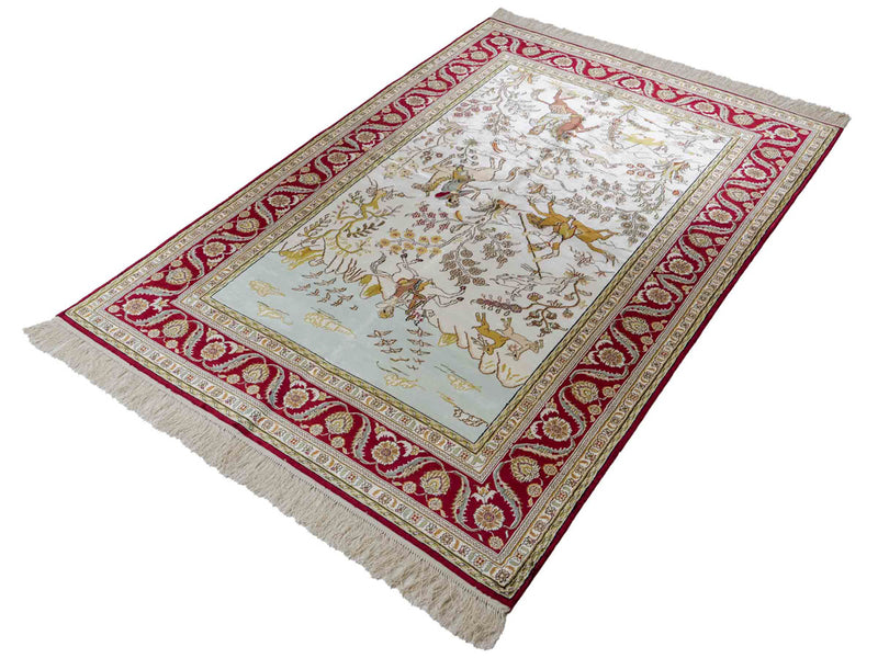 Čínské hedvábí Koberec 180x123cm - Orientální koberec