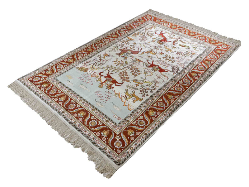Čínské hedvábí Koberec 184x125cm - Orientální koberec