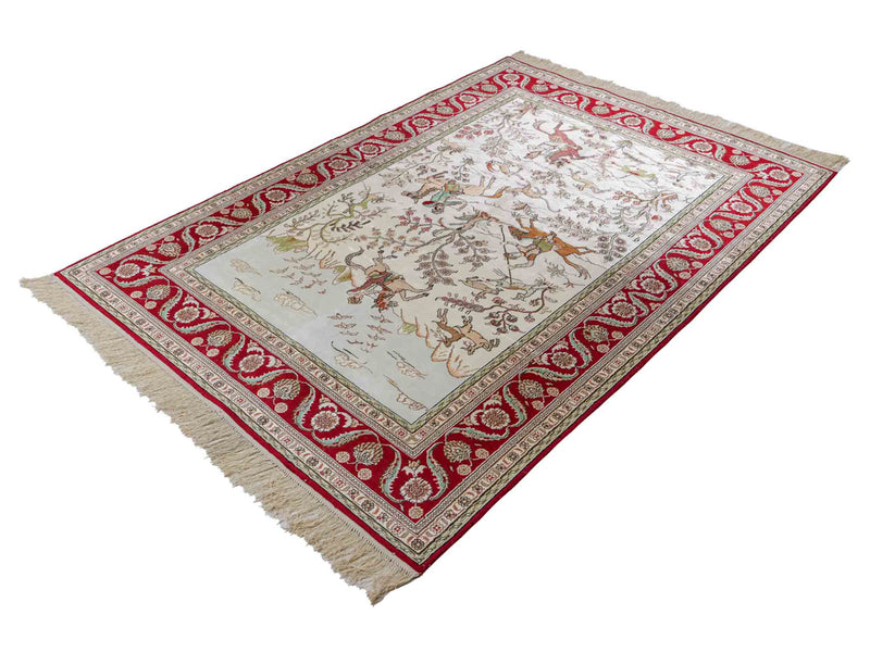 Čínské hedvábí Koberec 180x124cm - Orientální koberec