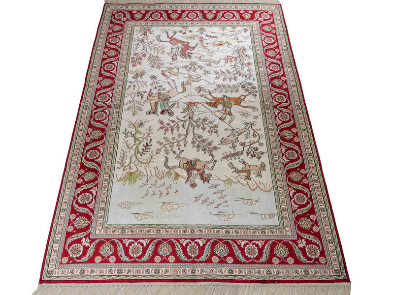 Čínské hedvábí Koberec 180x124cm - Orientální koberec