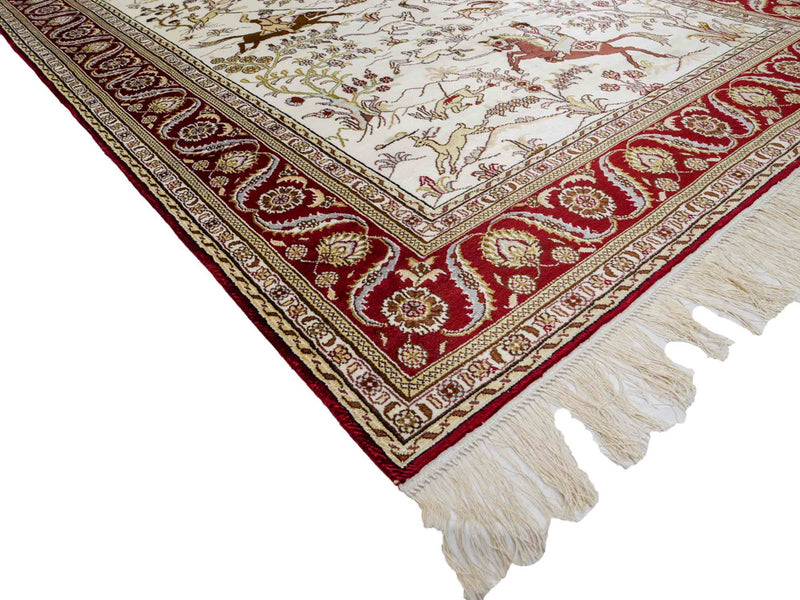 Čínské hedvábí Koberec 185x124cm - Orientální koberec