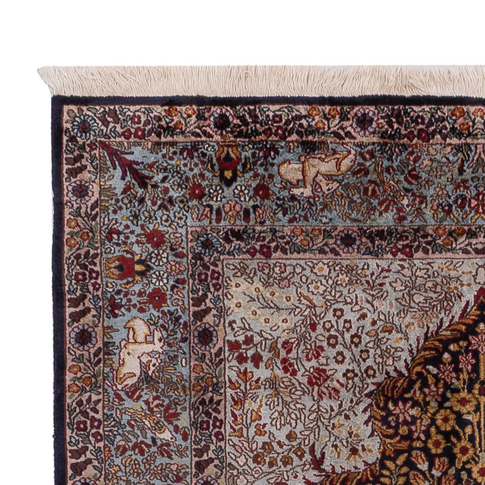 Kašmírské hedvábí Koberec 185x122cm - Orientální koberec
