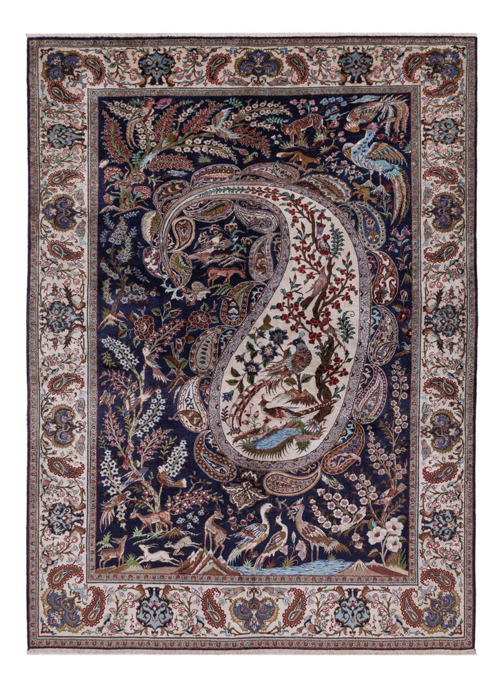 Qom Koberec 140x195cm - Perský koberec