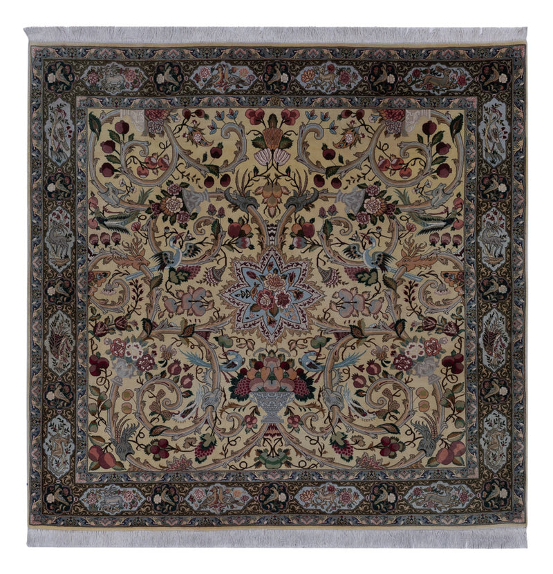 Tabriz - 50 Raj Koberec 200x200cm - Perský koberec