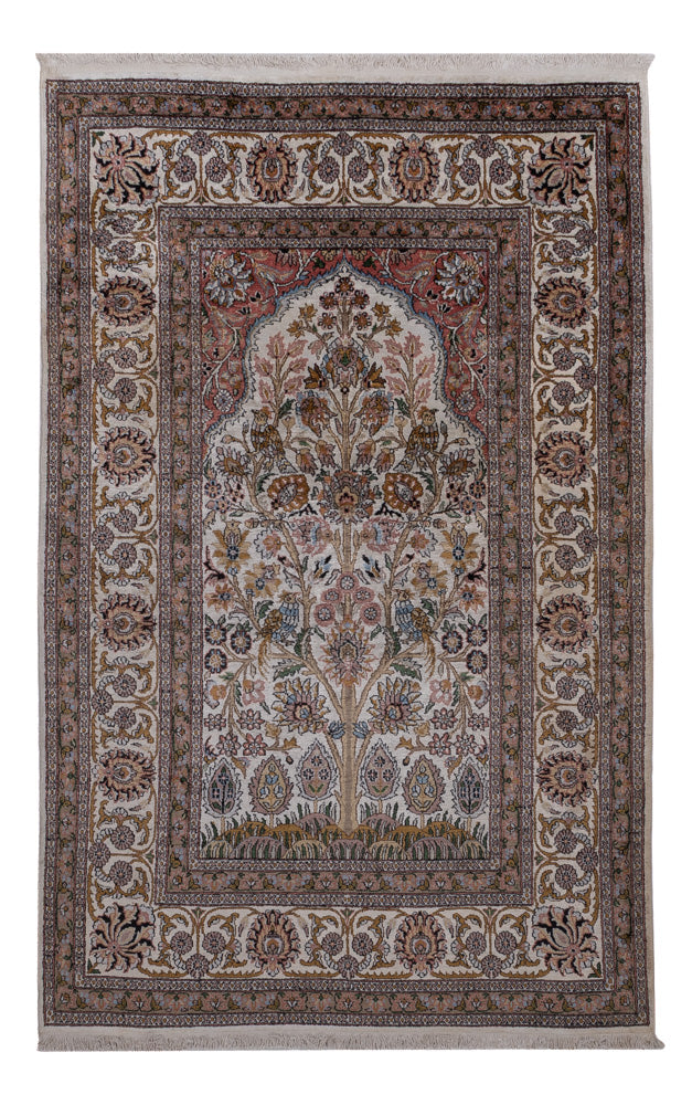 Kašmírské hedvábí Koberec 186x116cm - Orientální koberec
