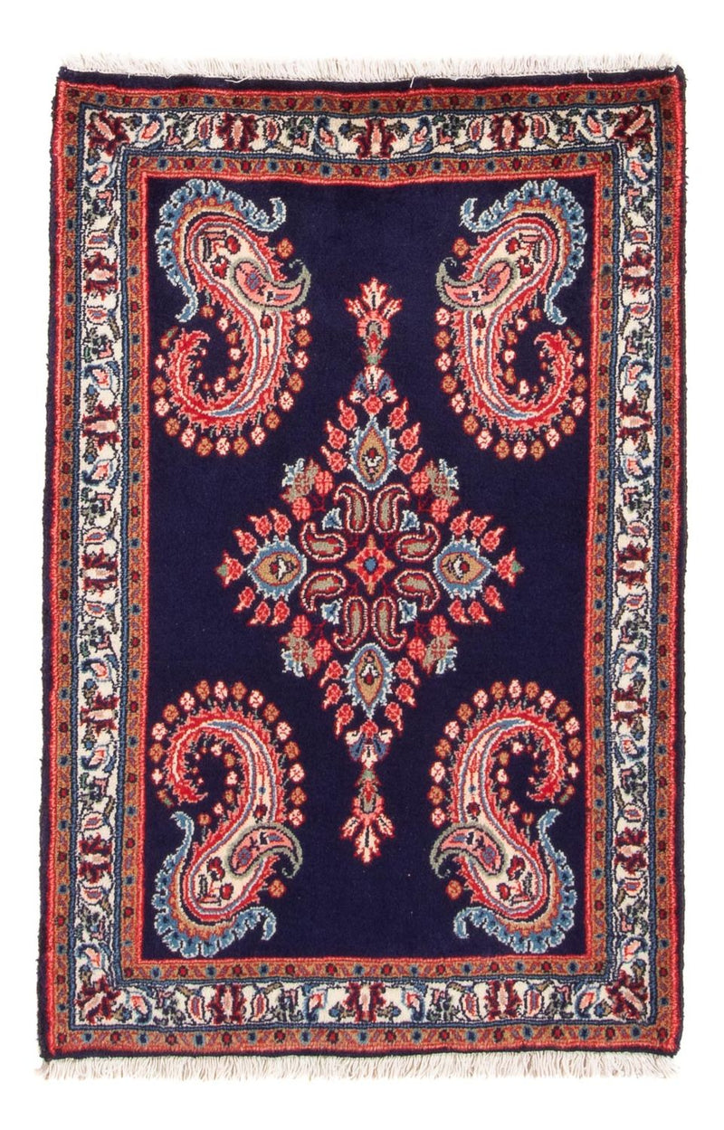 Sarouk Koberec 65x103cm - Perský koberec - tmavě modrá