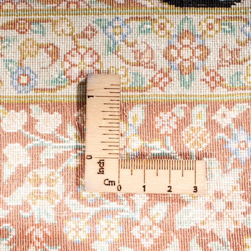 Hedvábný koberec - Ghom Silk - Premium - 154 x 101 cm - tmavě modrá